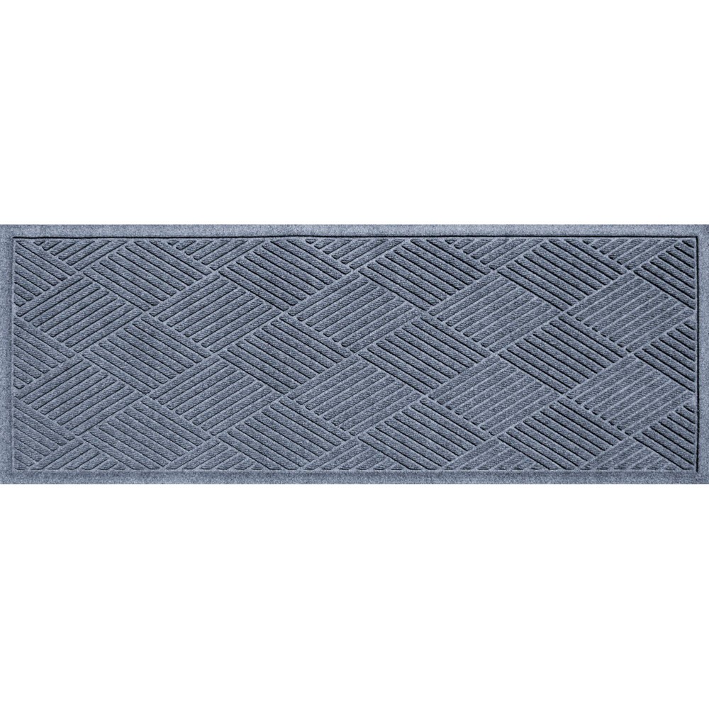 Photos - Doormat Bungalow Flooring WaterHog 2'x5' Runner Diamonds Indoor/Outdoor  Bluestone 