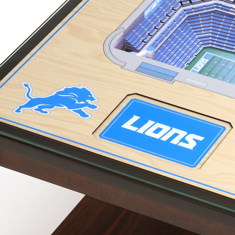 NFL Detroit Lions 25-Layer StadiumViews Lighted End Table, 4 of 6