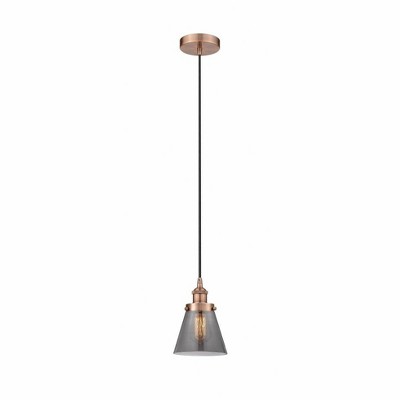Cone - 1 Light Mini Pendant In Industrial Style-9.5 Inches Tall and 6.25 Inches Wide