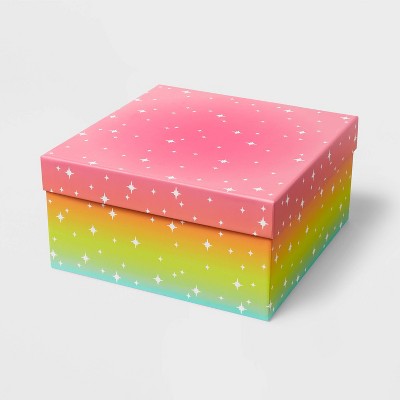 Square Gift Boxes with Lids for Presents Velvet Nesting Gifts Box