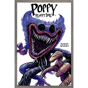 Trends International Poppy Playtime - Huggy Wuggy Feature Series Framed Wall Poster Prints - 1 of 4