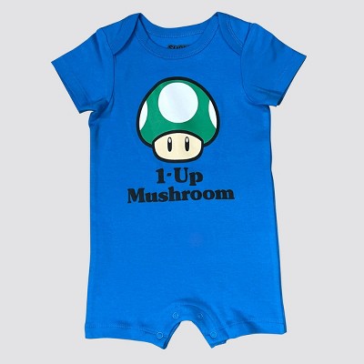 Infant Super Mario Romper Set - Turquoise Blue 24M
