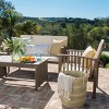 ELJGET Patio Furniture 4 Piece Acacia Wood Outdoor Conversation Sofa Set with Table & Cushions Porch Chairs for Garden, Deck, Backyard - 4 of 4