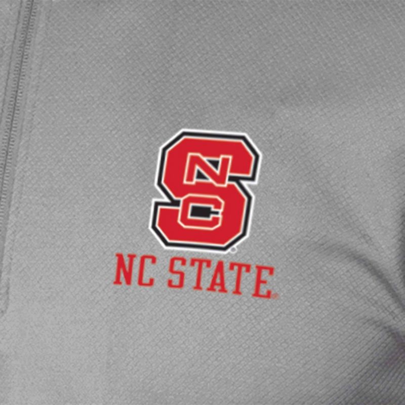 NCAA NC State Wolfpack Men&#39;s Gray 1/4 Zip Sweatshirt, 3 of 4