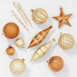40ct Plastic Star Christmas Tree Ornament Set - Wondershop™