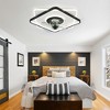 Bella Depot 20" Modern Low Profile Ceiling Fan with Dimmable Light, 6-Speed Reversible with Remote Control - image 3 of 4