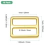 Unique Bargains Zinc Alloy Durable Multipurpose Tri Glide Metal Buckles for Bags 10 Pcs - 3 of 4