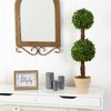 Nearly Natural 28-in Boxwood Double Ball Topiary Artificial Tree (Indoor/Outdoor) - 4 of 4