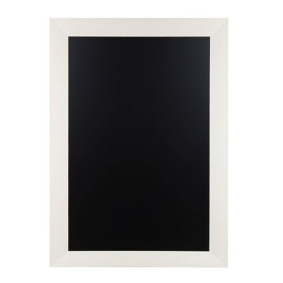 45.5" x 29.5" Beatrice Wide Framed Magnetic Chalkboard White - DesignOvation