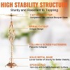 Angel Sar 10PCS Crystal Wedding Flower Stand Vase, 21.65 Inch Tall Gold Floral Centerpiece for Party Decor, Hollow Spiral Design and Carbon Steel Base - 3 of 4