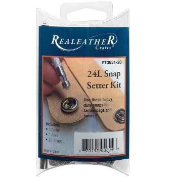 Realeather 24L Snap Setter Kit-Nickel