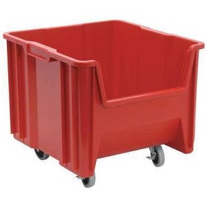 Quantum Storage Systems Mobile Container, Stacking, 17-1/2" X 16-1/2" X 15-1/2", Injection Molded High Density Polypropylene - 1 of 1