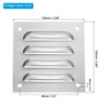 Unique Bargains Stainless Steel Screen Mesh Rust-proof Wall Ceiling Vent Cover - 2 of 4