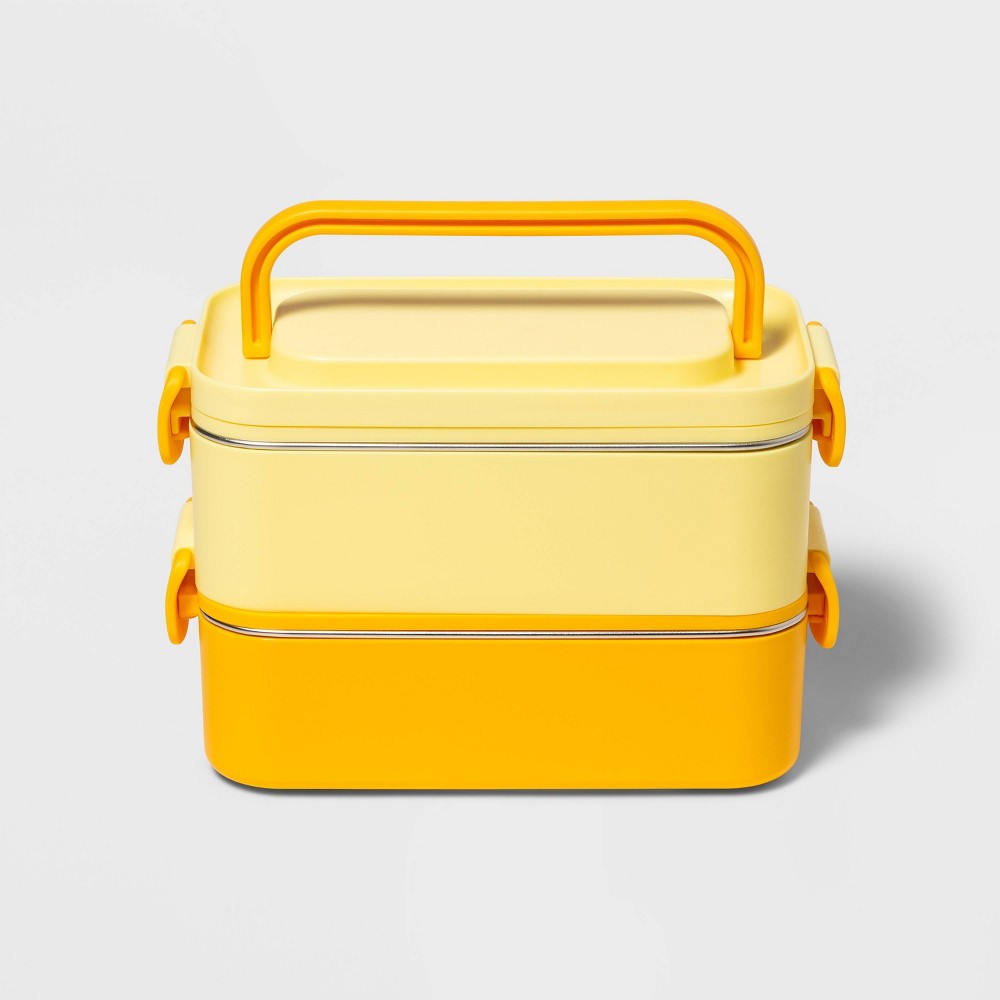 Stainless Steel Bento Box Yellow - Sun Squadâ„¢