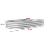 Kumasinova Raised Garden Bed Outdoor,Metal Raised Planter Beds for Plants, Vegetables,Flower Herb,Oval Galvanized Raised Garden Bed - 3 of 4