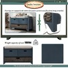 Modern Storage Bench, with Drawers & Removable Cushion, Shoe Bench, for Bedside, Living Room, Entryway, Multiple Design Styles & Color Combinations - 3 of 4