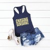Simply Sage Market Chasing Sunshine Block Distressed Racerback Tank - 2 of 3