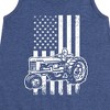 Girls' - Instant Message - Tractor American Flag Graphic Sleeveless Aline Dress - 2 of 4