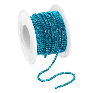 Unique Bargains DIY Clothing Decoration Crystal Rhinestone Sew on Close Claw Chain Trim - 1 of 4