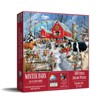 Sunsout Winter Barn 500 pc  Christmas Jigsaw Puzzle 35235 - 2 of 4