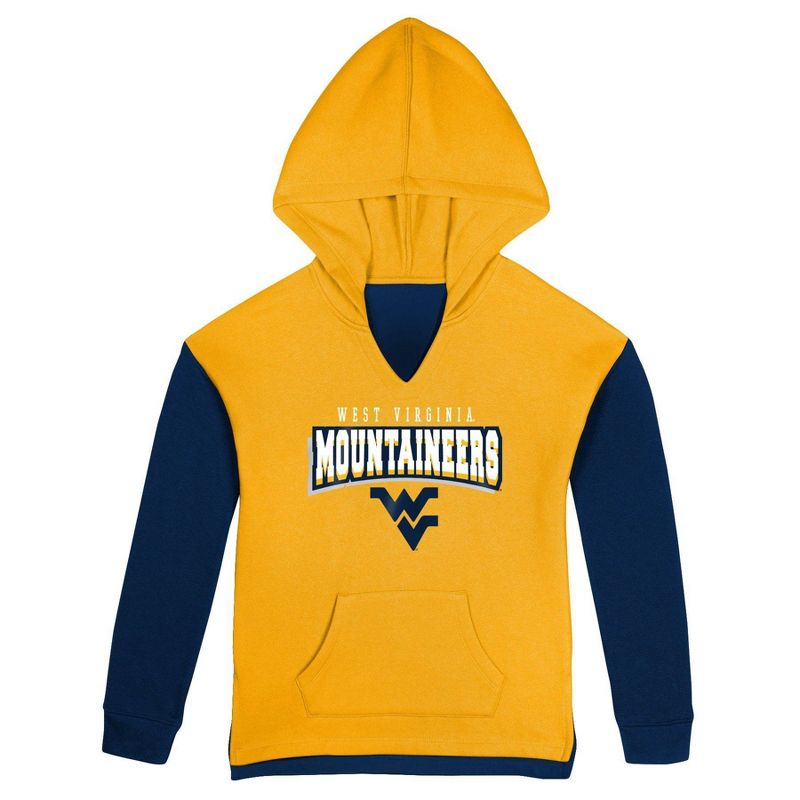 NCAA West Virginia Mountaineers Girls&#39; Hooded Sweatshirt, 2 of 4