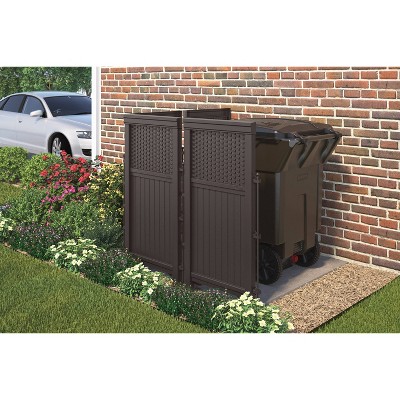 Java Resin Wicker Folding Privacy Screen Enclosure