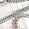 Anna-Kaci Women's Floral Waist Chain with Chevron Link Design and Crystal Accents - Silver - 4 of 4