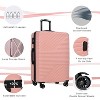 3 Pieces Luggage Sets Travel Suitcase with Double Spinner 8 Wheels TSA Lock Silent-Running Lightweight Hardshell Suitcase 20'' 24'' 28'' - 2 of 4