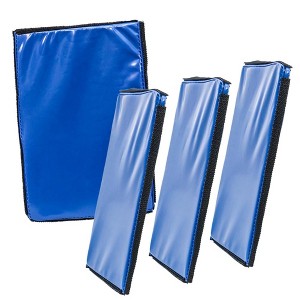 Set of 4 Blue Wrestling Ring Floor Mats for WWE & AEW Wrestling Action Figures - 1 of 2