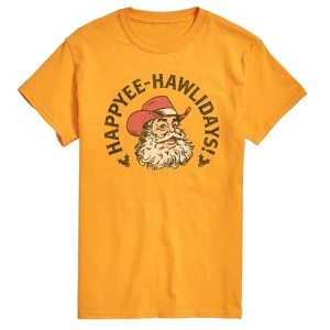 Men's - Instant Message - Happyee Hawlidays Short Sleeve Graphic T-Shirt - 1 of 4