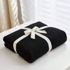Black Cotton Cable Knit Throw Blanket, 60x80 Inch, 3.4lbs, Lightweight Home Decor with Laundering Bag - 2 of 4