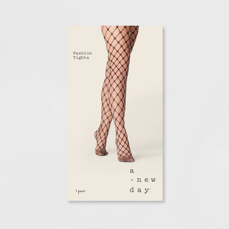 Women's Open Fishnet Tights - A New Day™, 2 of 3