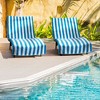 Arkwright California Cabana Chaise Lounge Cover - (Pack of 2) 100% Cotton Terry Towels, Pool Chair Covers for Outdoor Beach Furniture, 30 x 85 in - 4 of 4