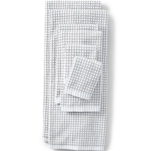 Lands' End Turkish Quick-Dry Cotton Textured Gingham Towel Set - 1 of 2