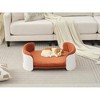 MaseiKar Scandinavian Cat Couch Bed – Mid/Large Pet Sofa with Removable Washable Cover, PP Indoor Furniture, Elevated Cozy Bed for Cats - 2 of 4