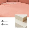 Barbara Contemporary Velvet Vanity Stool for Makeup Room, Moden Accent Side Chairs for Living Room with Shell Back and Golden Metal Legs | ARTFUL LIVING DESIGN - 4 of 4
