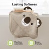 KeaBabies Cuddle Baby Hooded Towel, Organic Baby Bath Towel, Hooded Baby Towels, Baby Beach Towel for Newborn, Kids - 4 of 4