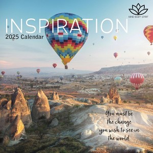 The Gifted Stationery 2025 Square Wall Calendar, Inspiration, 16-Month Mind, Body, Spirit Theme with 180 Reminder Stickers (12x12 In) - 1 of 4