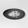 6.125" Halloween Stoneware Pumpkin Appetizer Plate Black - Threshold™: Round, Microwave & Dishwasher-Safe, Handcrafted - 3 of 3