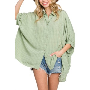 Women's Sage Boxy Top - entro - 1 of 4