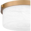 Quoizel Lighting Levine 2 - Light Flush Mount in  Aged Brass - 3 of 4