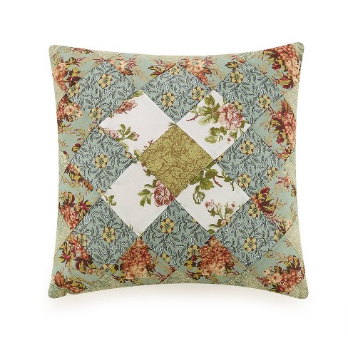 Patchwork Square Decorative Throw Pillow Olivia - Modern Heirloom - image 1 of 3