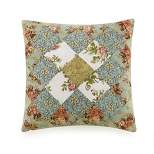Patchwork Square Decorative Throw Pillow Olivia - Modern Heirloom
