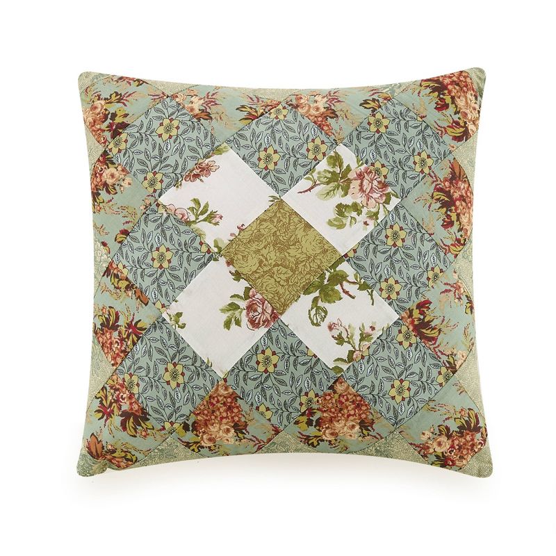 Patchwork Square Decorative Throw Pillow Olivia - Modern Heirloom, 1 of 4