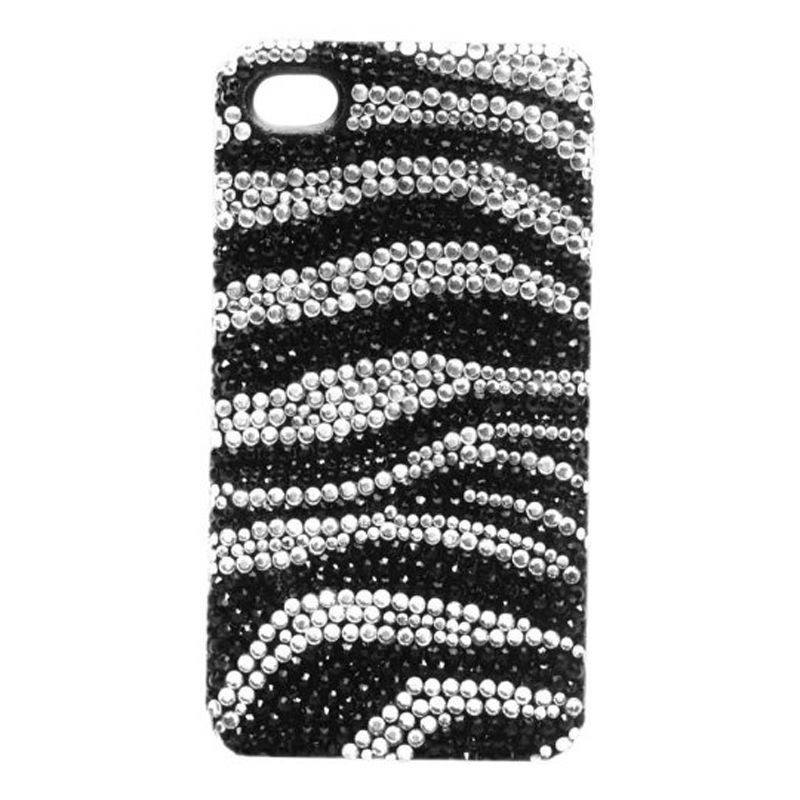 Crystal Icing Select Zebra Crystal Bling Case for Apple iPhone 4/4S, 1 of 2