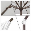 9' x 9' Aluminum Push Button Tilt Crank Sunbrella Patio Umbrella Blue - California Umbrella: Outdoor, Wind Vent, UV Protection - 2 of 4