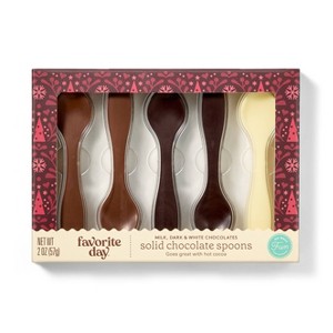 Christmas Chocolate Shaped Spoons - 2oz - Favorite Day™ - 1 of 3