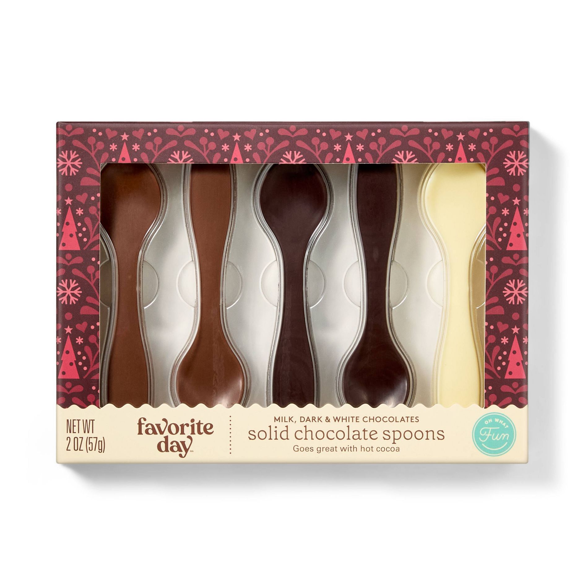 Christmas Chocolate Shaped Spoons - 2oz - Favorite Day™