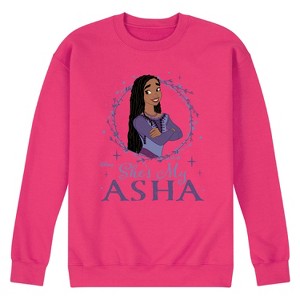 Men's - Disney - She's My Asha Graphic Fleece Sweatshirt - 1 of 4