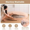 MAXYOYO 3 in 1 Giant Bean Bag Chair for Adult, High-Density Foam Filling, Convertible Sofa Bed, Beige - 3 of 4